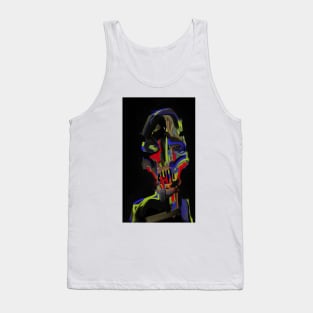 Coloured Me Bad - Hand Drawn Digital Print Tank Top